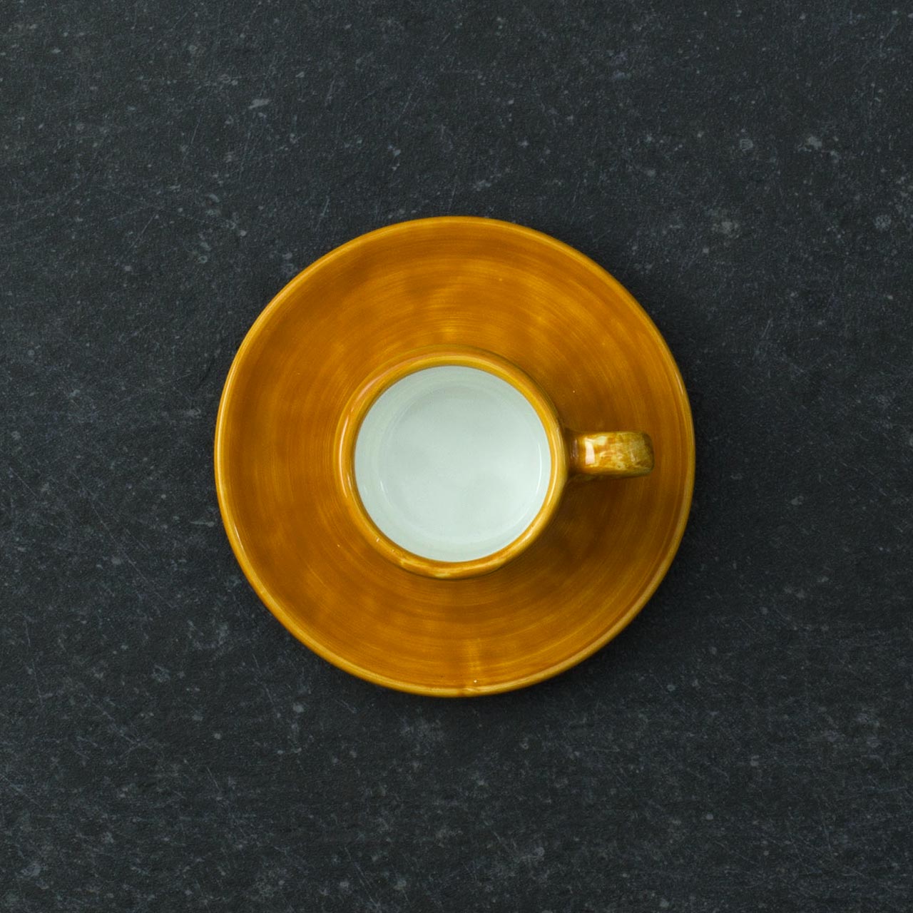 Tazzina con Piattino in Ceramica Vietrese Pennellati a Mano