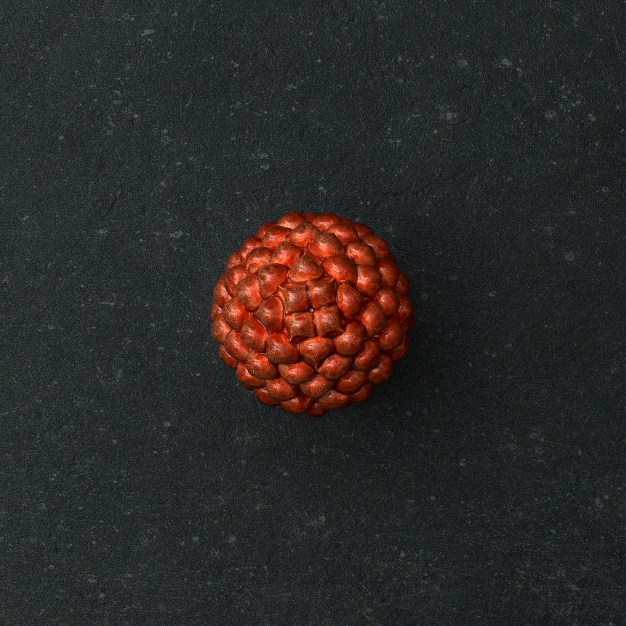 Sicilian Pine Cone in Hand Sculpted and Glazed Ceramic - S