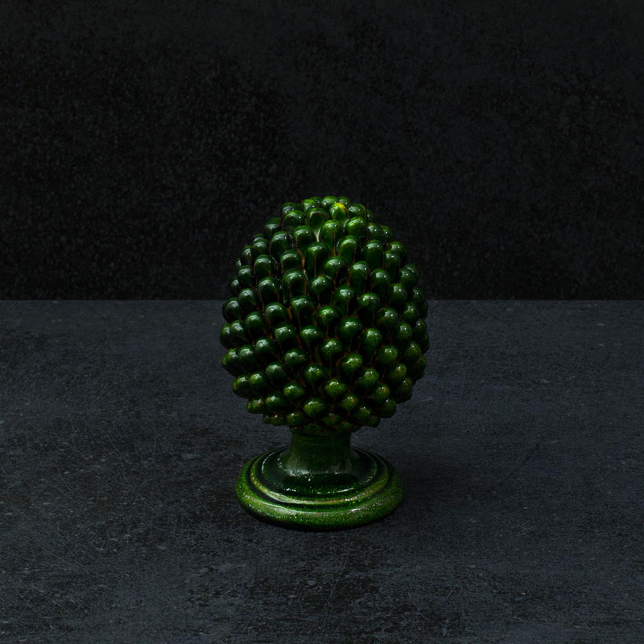 Sicilian Pine Cone in Hand Sculpted and Glazed Ceramic - M