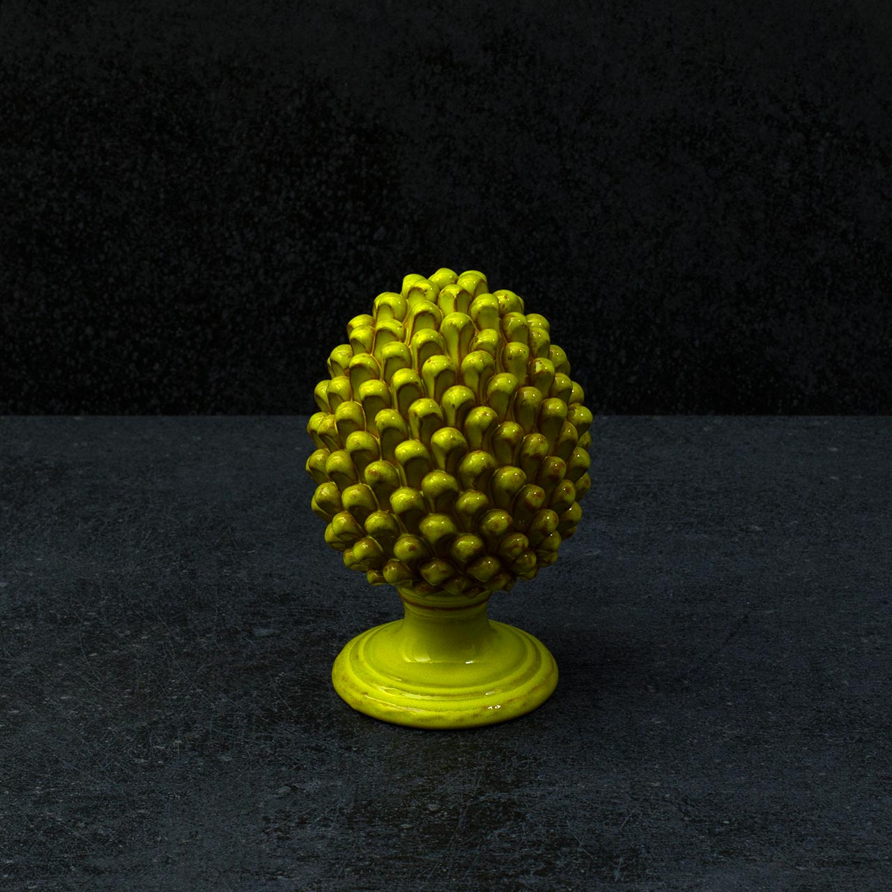 Sicilian Pine Cone in Hand Sculpted and Glazed Ceramic - M