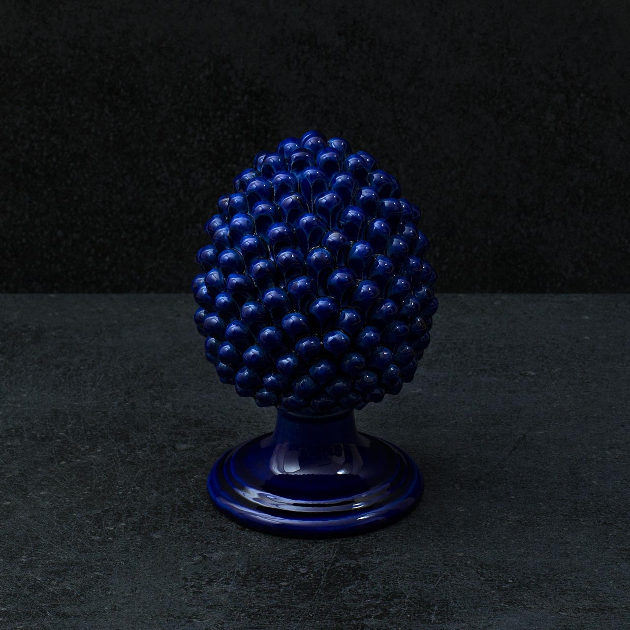 Sicilian Pine Cone in Hand Sculpted and Glazed Ceramic - M