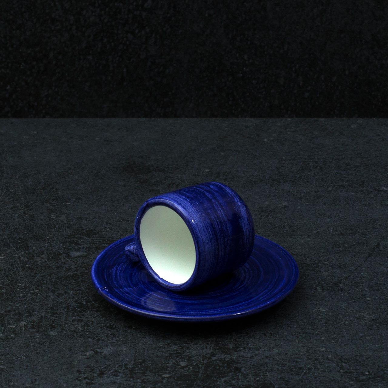 Tazzina con Piattino in Ceramica Vietrese Pennellati a Mano