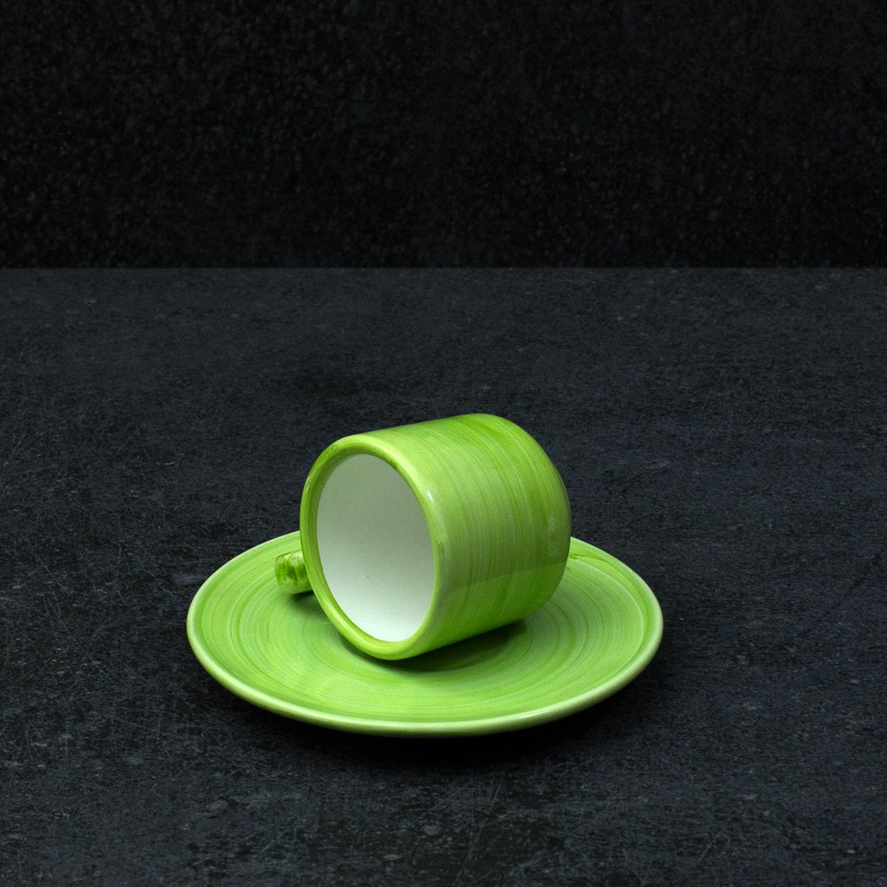 Tazzina con Piattino in Ceramica Vietrese Pennellati a Mano