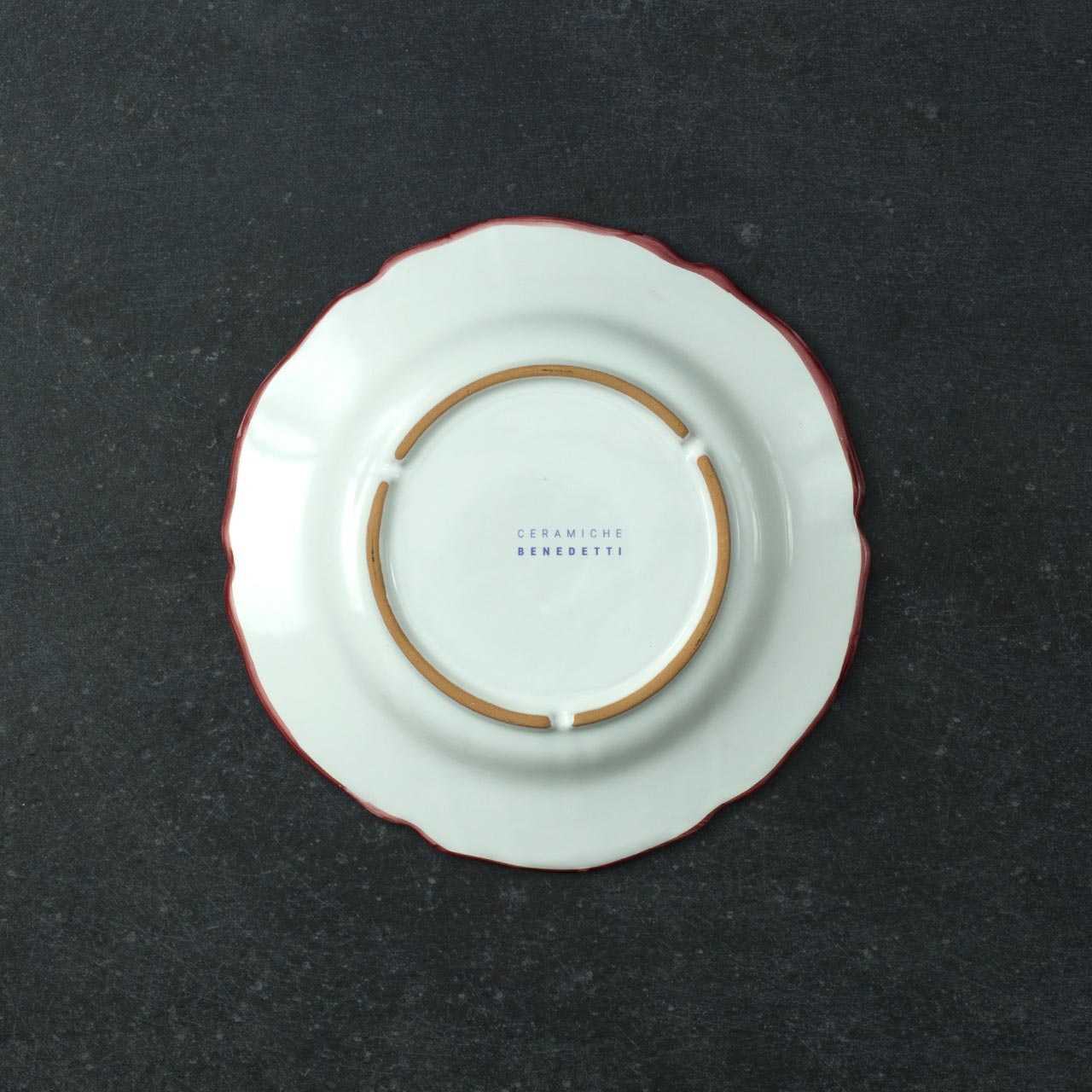 Piatto Fondo Smerlato in Ceramica Vietrese Decorato a Mano