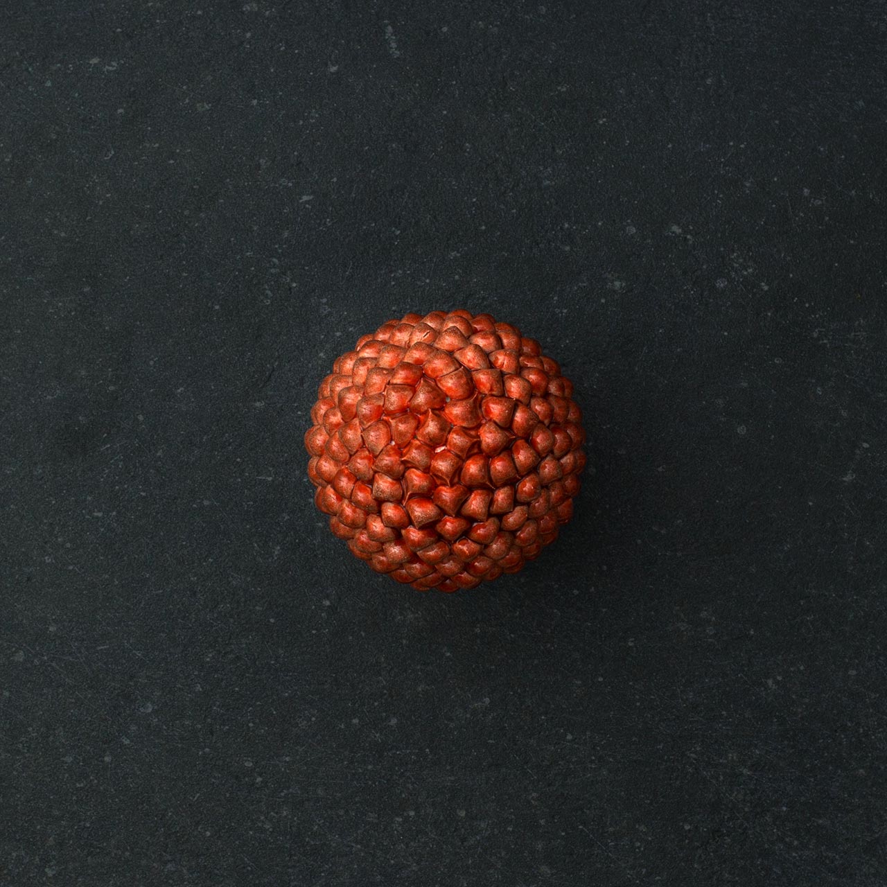Sicilian Pine Cone in Hand Sculpted and Glazed Ceramic - M