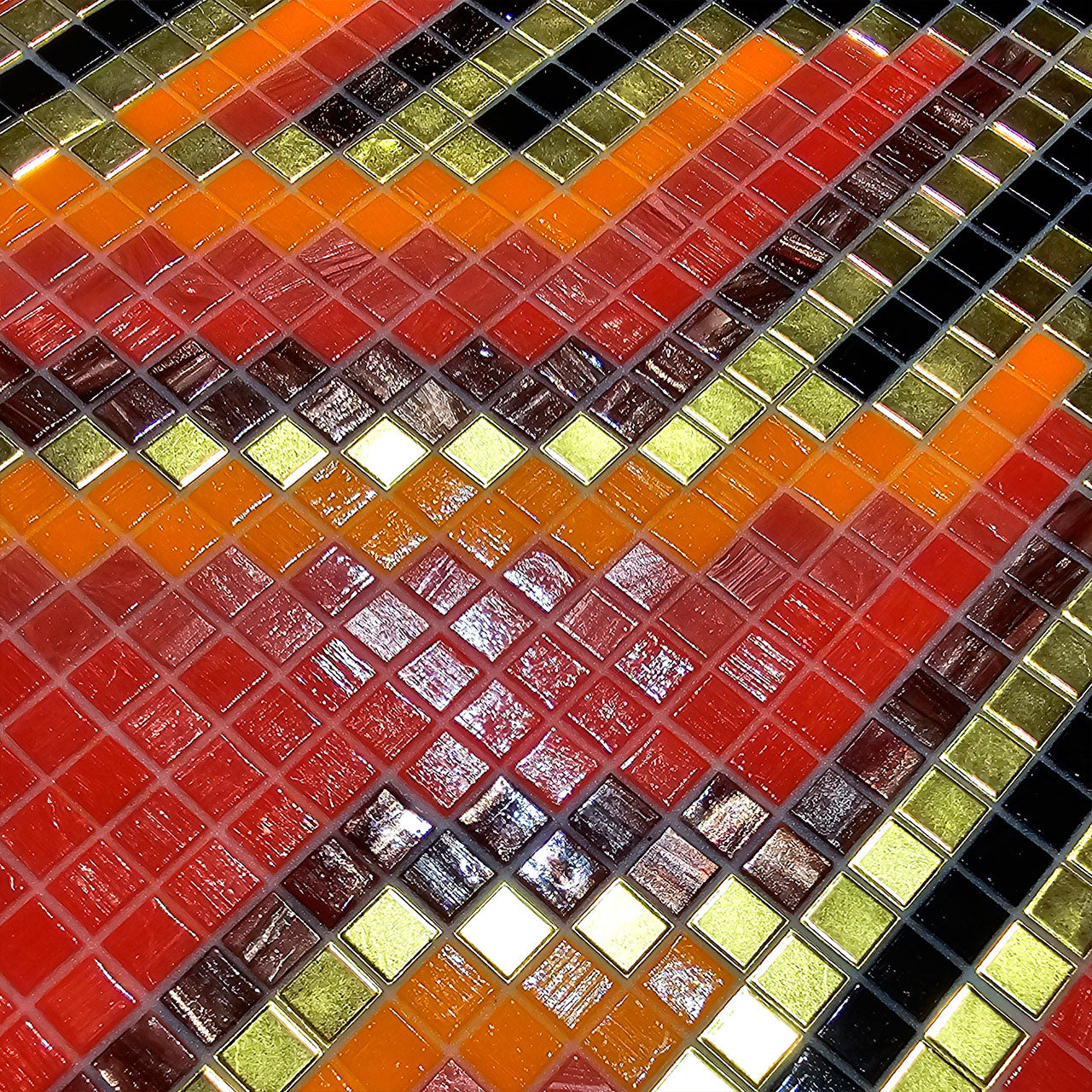 Elements Collection - Artistic Mosaic Fire