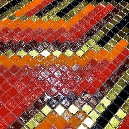 Elements Collection - Artistic Mosaic Fire