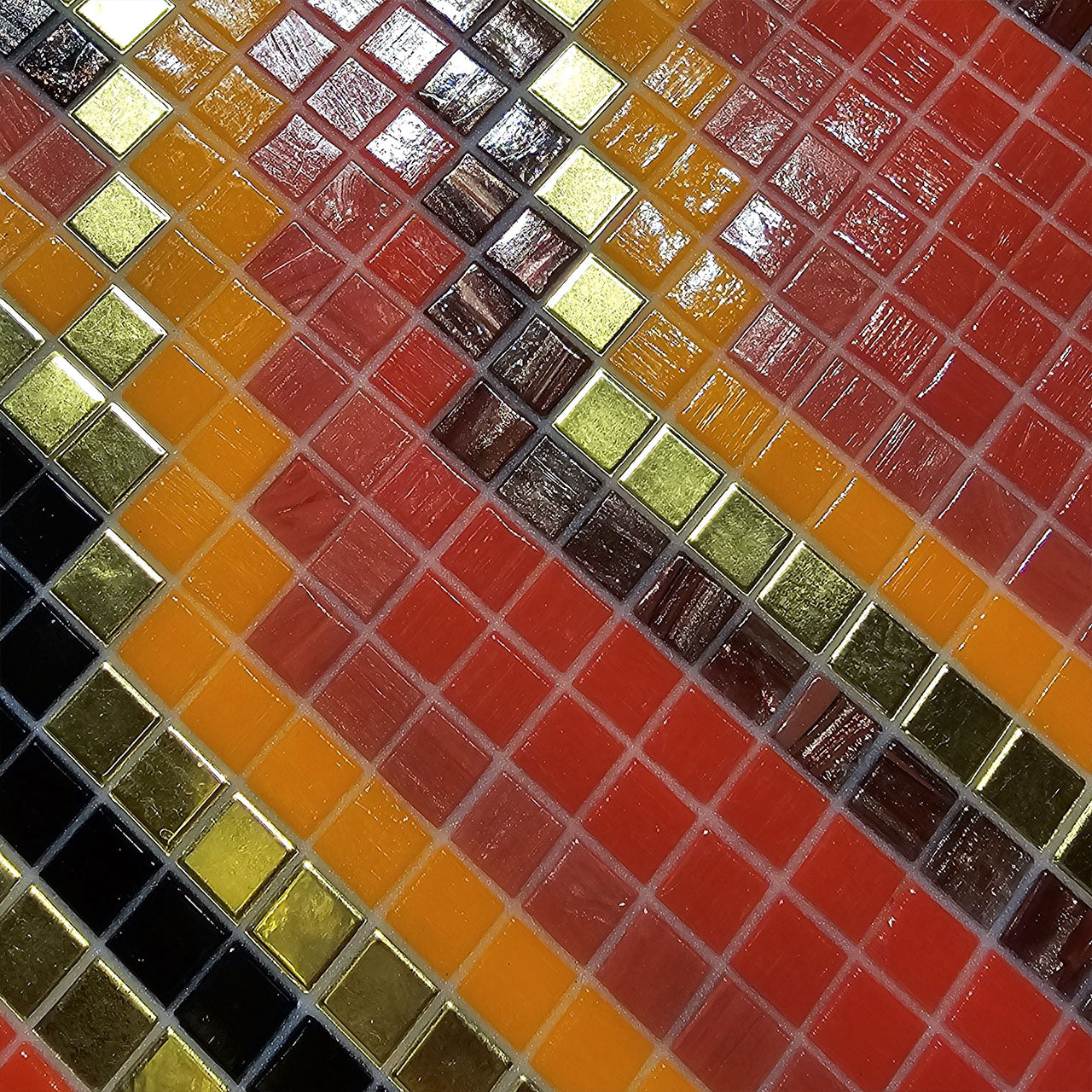 Elements Collection - Artistic Mosaic Fire