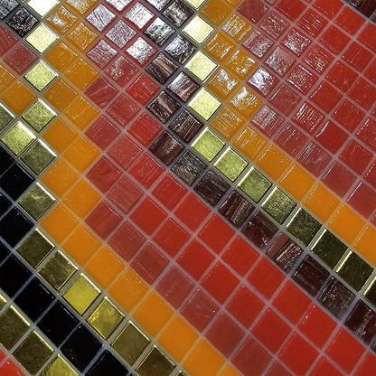 Elements Collection - Artistic Mosaic Fire