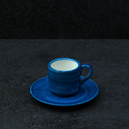 Hand-Painted Vietri Ceramic Cup with Saucer