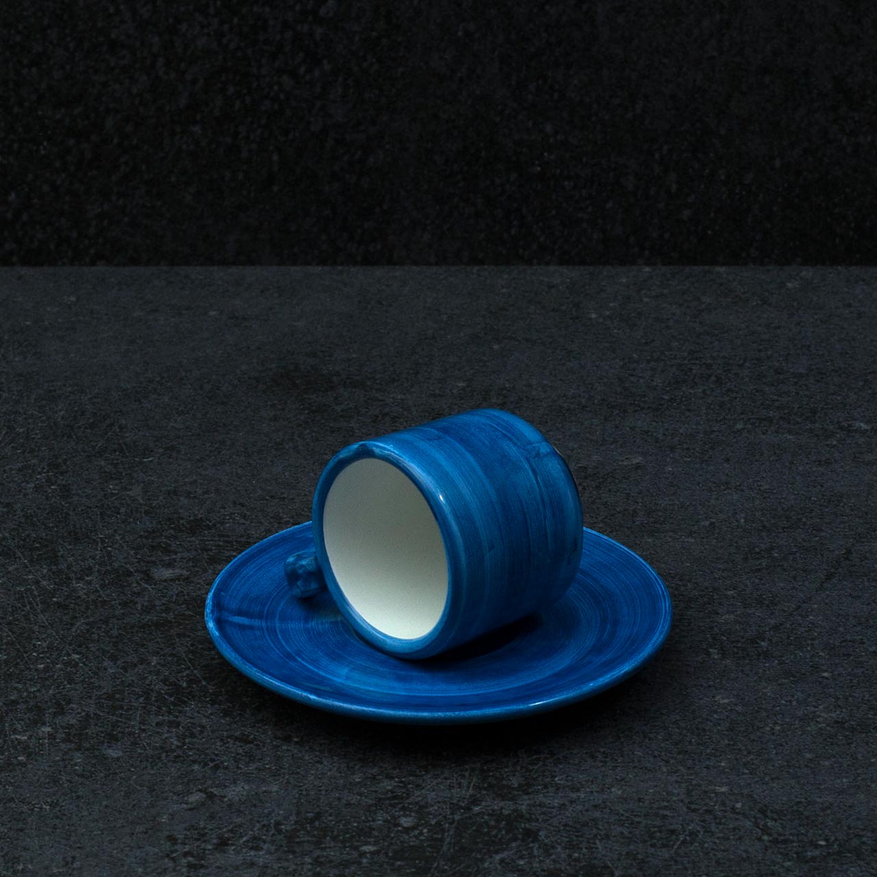 Hand-Painted Vietri Ceramic Cup with Saucer