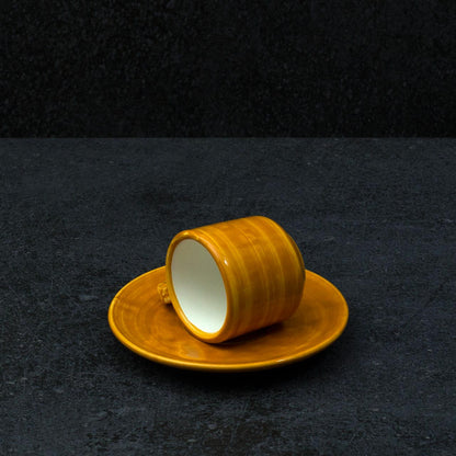 Hand-Painted Vietri Ceramic Cup with Saucer