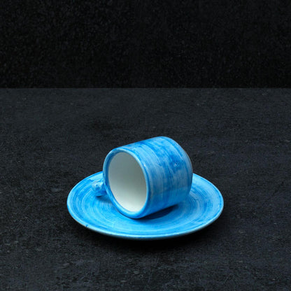 Hand-Painted Vietri Ceramic Cup with Saucer