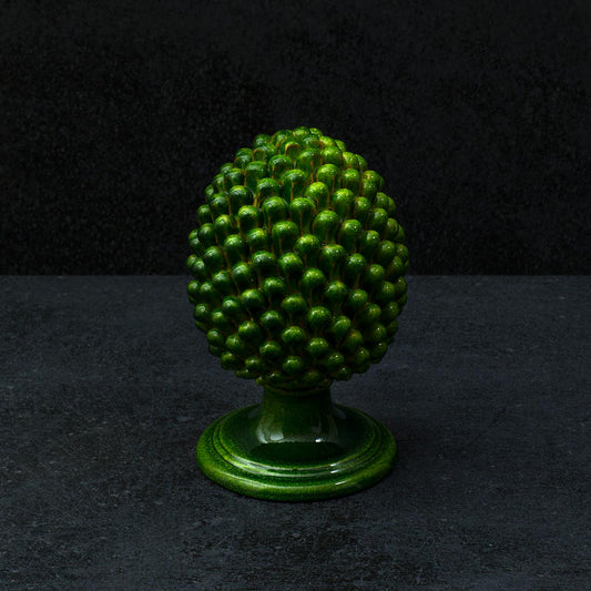 Sicilian Pine Cone in Hand Sculpted and Glazed Ceramic - M