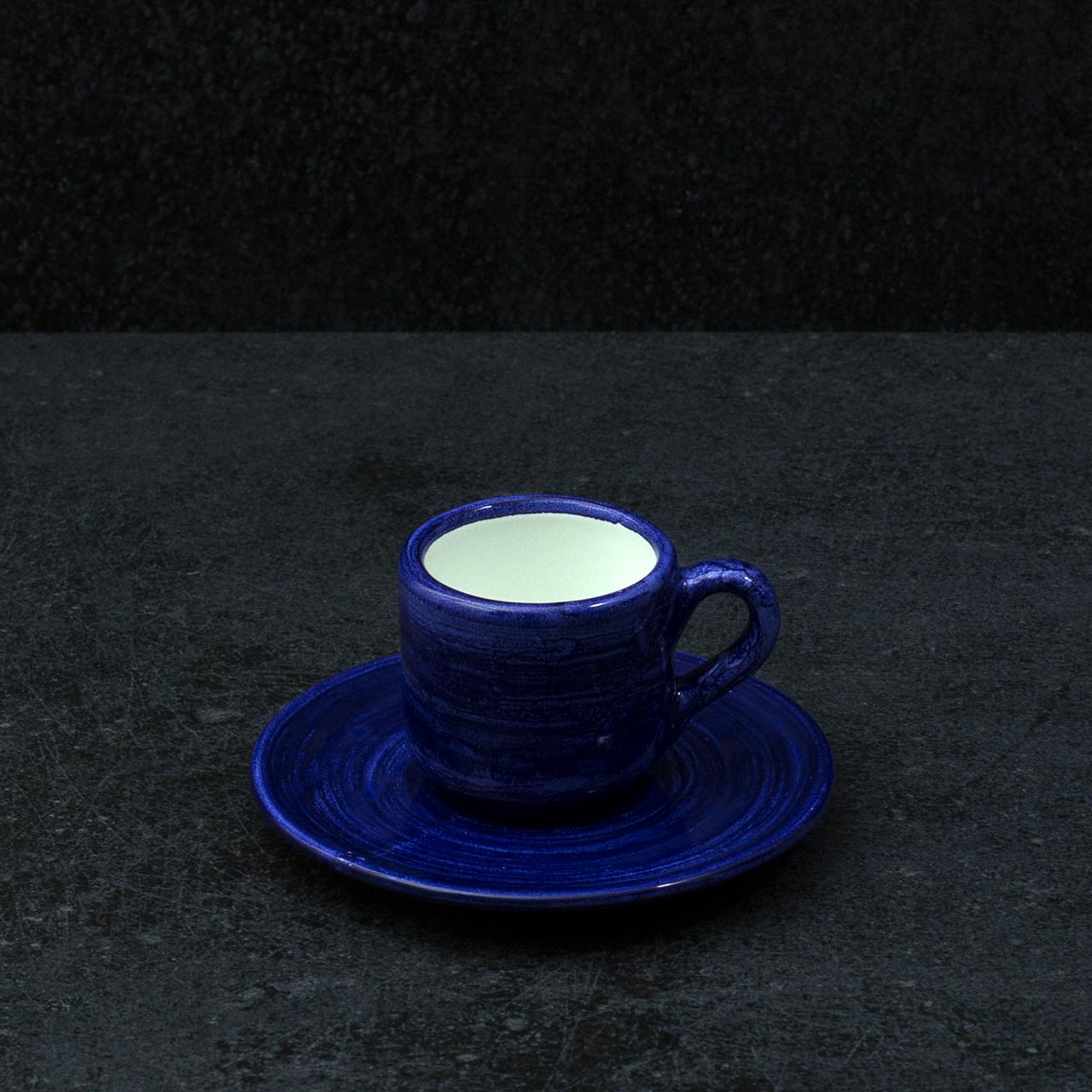 Hand-Painted Vietri Ceramic Cup with Saucer