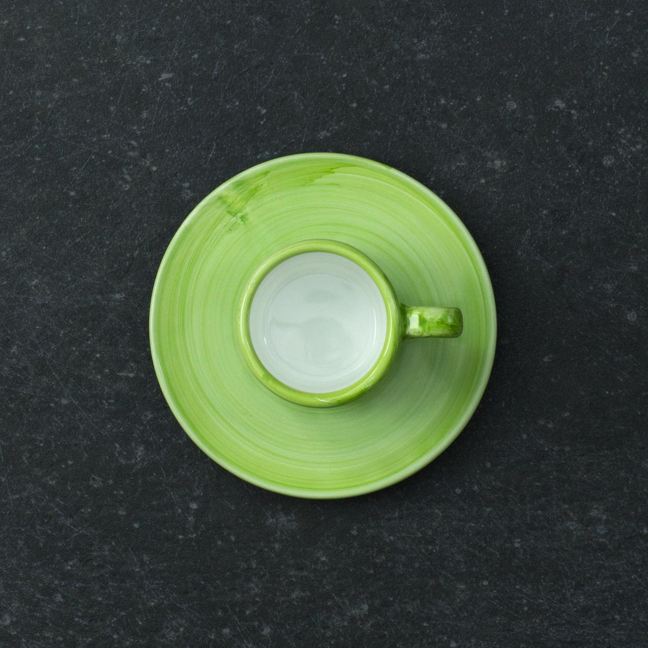 Hand-Painted Vietri Ceramic Cup with Saucer