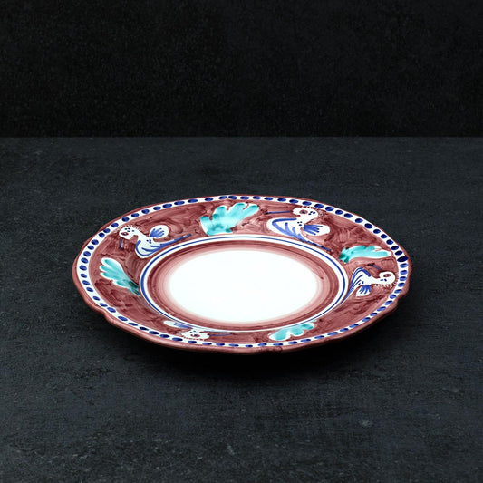 Hand-Decorated Scalloped Flat Plate in Vietri Ceramic