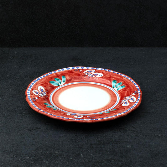 Hand-Decorated Scalloped Flat Plate in Vietri Ceramic