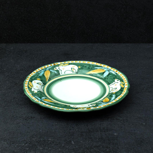 Hand-Decorated Scalloped Flat Plate in Vietri Ceramic